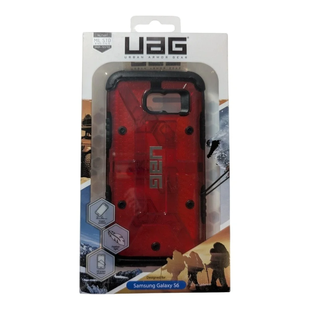 F7. UAG Urban Armor Gear Plasma Series Case for Samsung Galaxy S6‎ - Red Magma